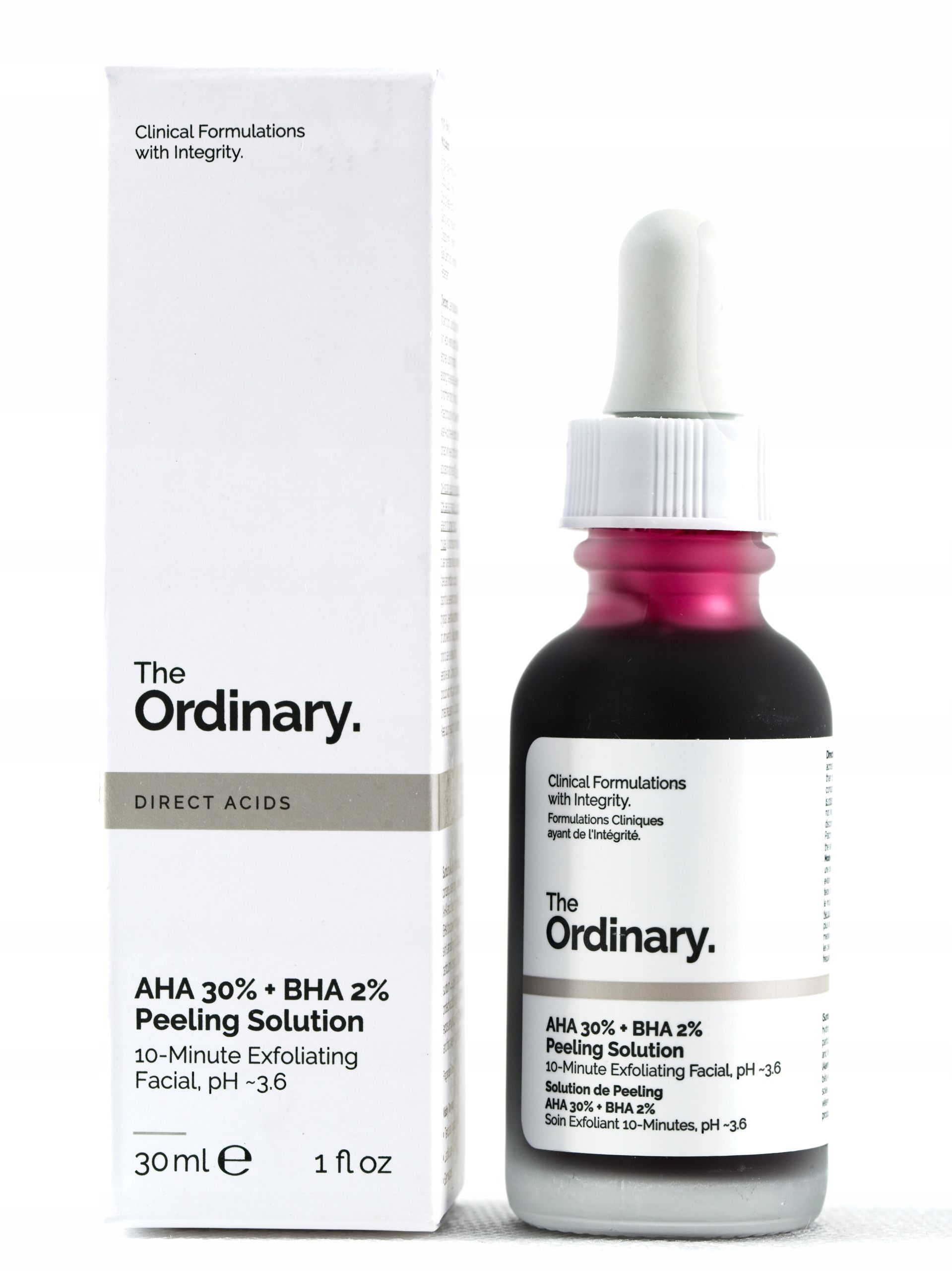 The Ordinary AHA 30% + BHA 2% Peeling Solution